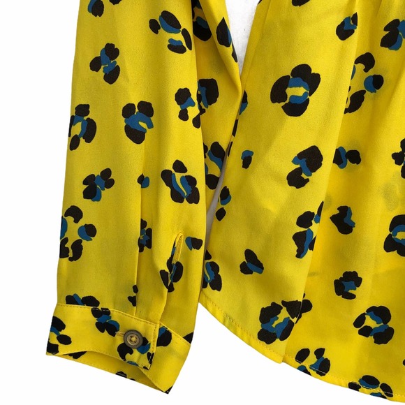 CAbi |  Yellow Animal Print Top - Picture 6 of 9